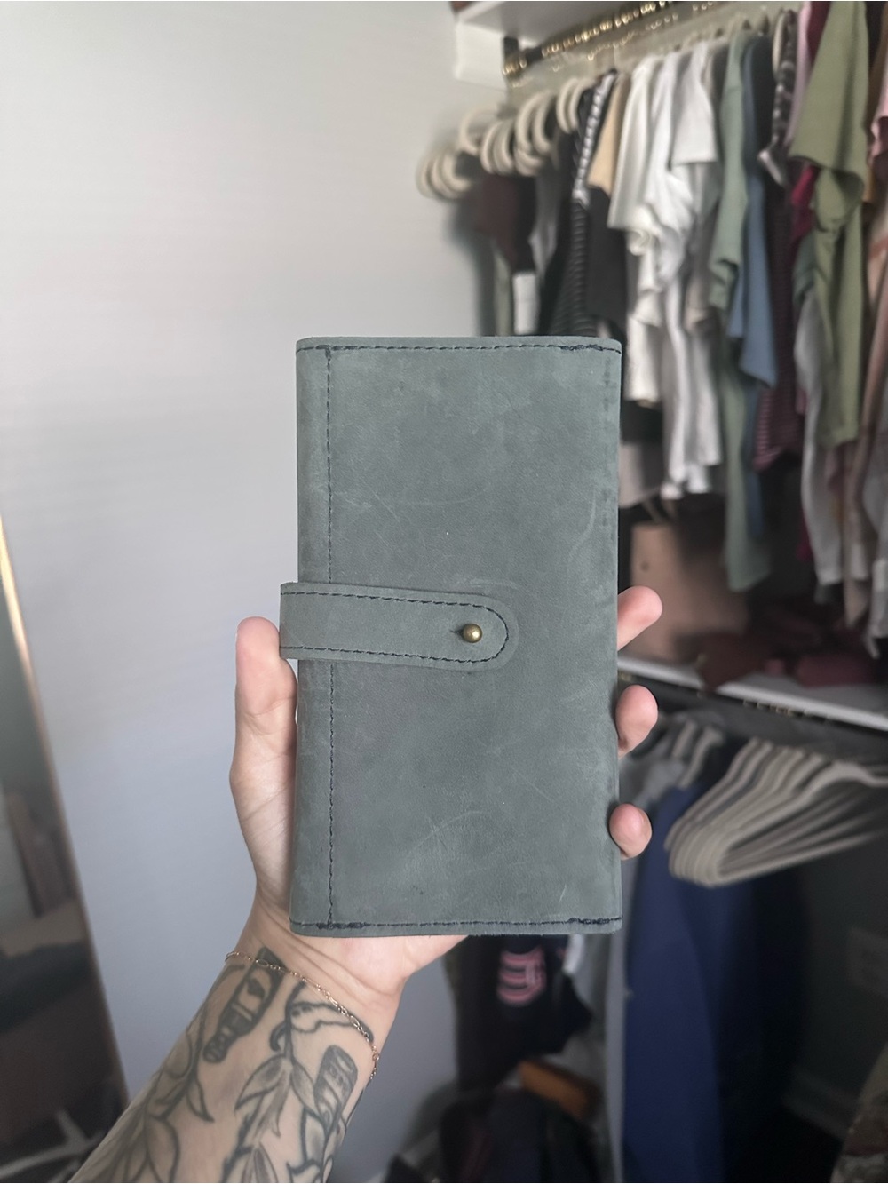 Portland Leather Goods Trifold Wallet (Storm)